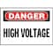 Panduit Sign, Danger High Voltage, Red/White, Ea PVS0710D72Y - alternate 1
